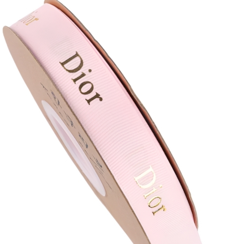 Dior Soft Pink Ribbon with Gold Accents